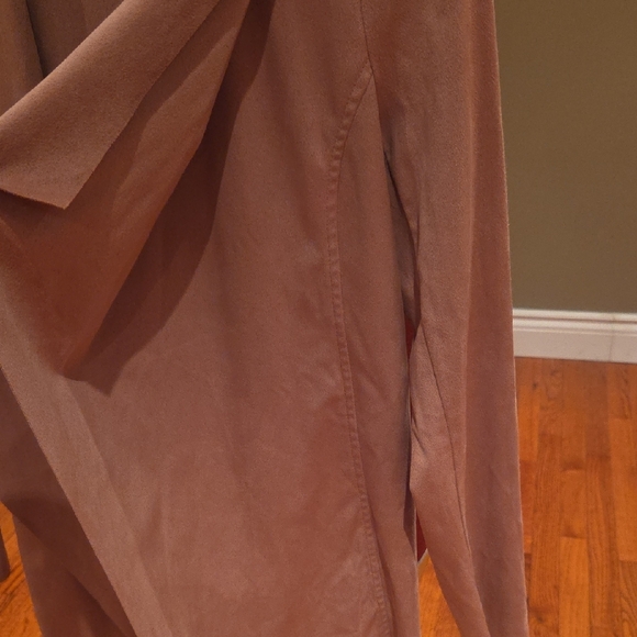 Jules & Leopold Mauve Draped Cardigan - Picture 5 of 7